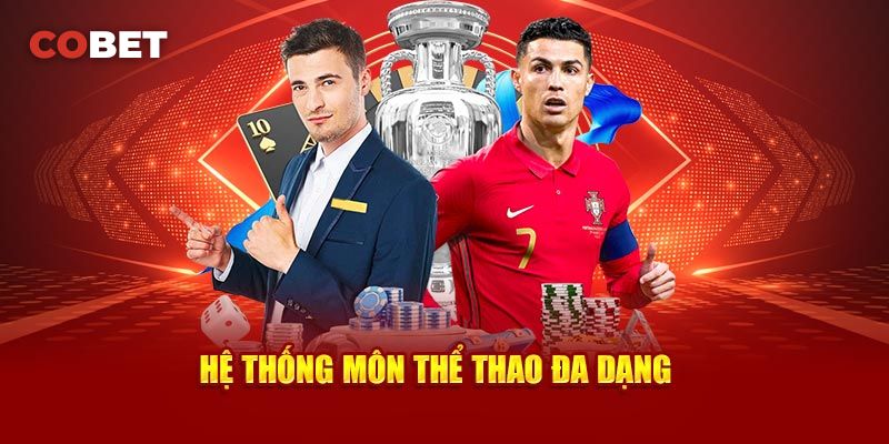Giao diện cá cược thể thao với tỷ lệ kèo trực tuyến trên Cobet