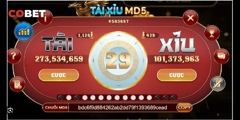 Mỗi kết quả đều được mã hóa bằng MD5 công khai minh bạch